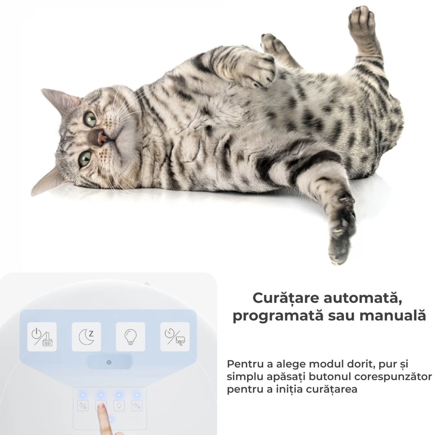 Litiera automata smart pentru pisici (TT)