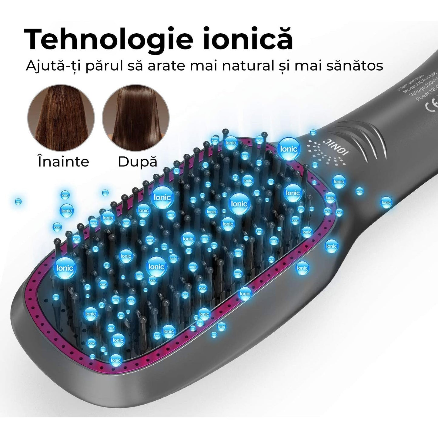 Perie electrica de par 4-in-1