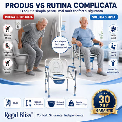 Scaun WC - Pliabil si Reglabil