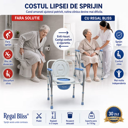 Scaun WC - Pliabil si Reglabil