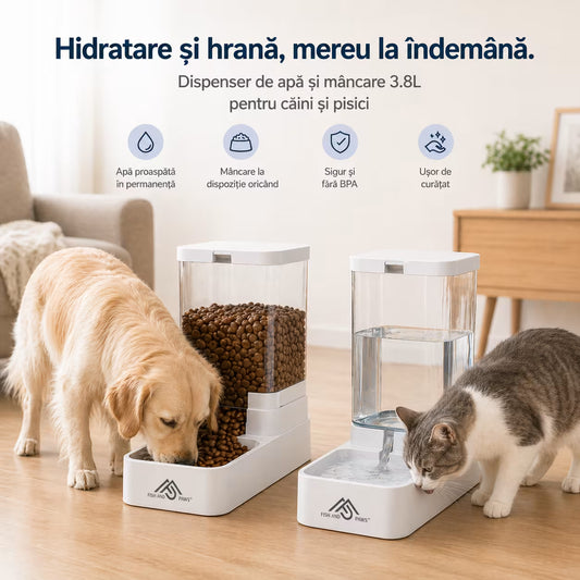 Dispenser de apa si mancare 3.8L