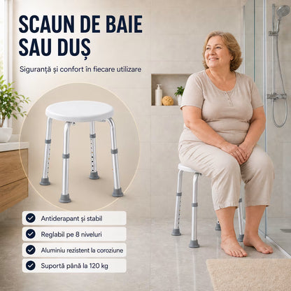 Scaun de baie sau dus portabil si antiderapant (TT)