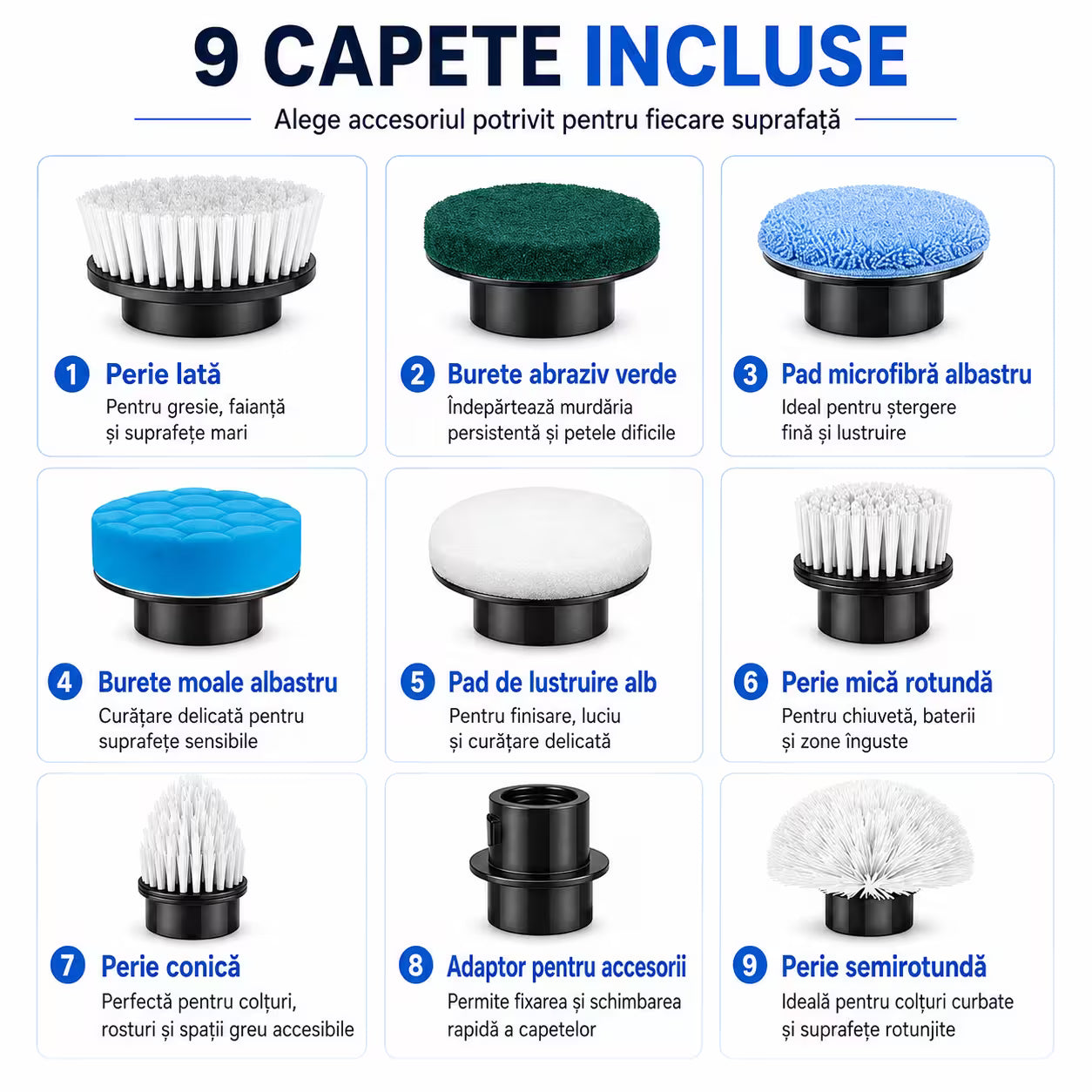 Perie mop rotativ