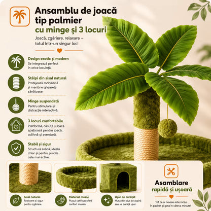 Ansamblu de joaca - palmier 3 loc