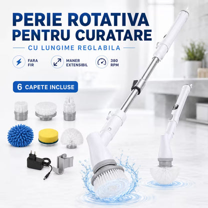 Perie Rotativă cu Maner Extensibil
