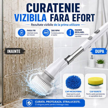 Perie Rotativă cu Maner Extensibil
