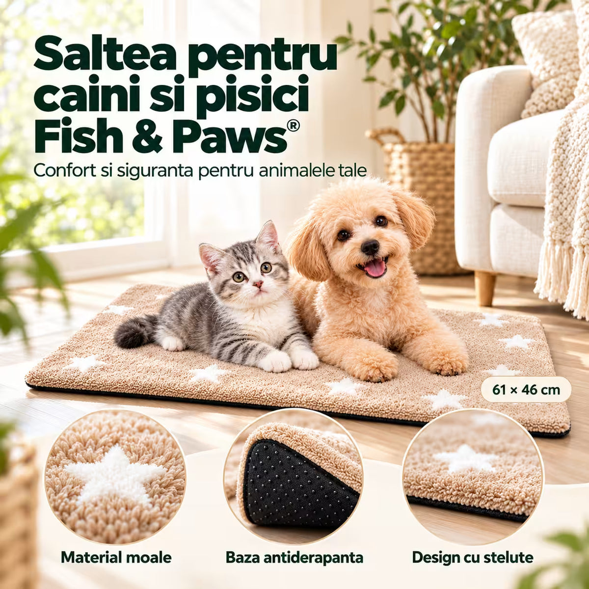 Saltea pentru caini si pisici