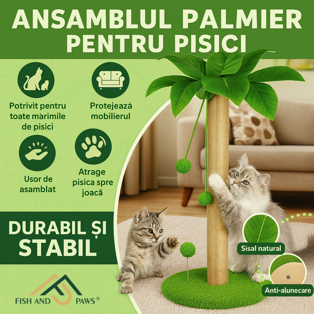Ansamblu de joaca pentru pisici