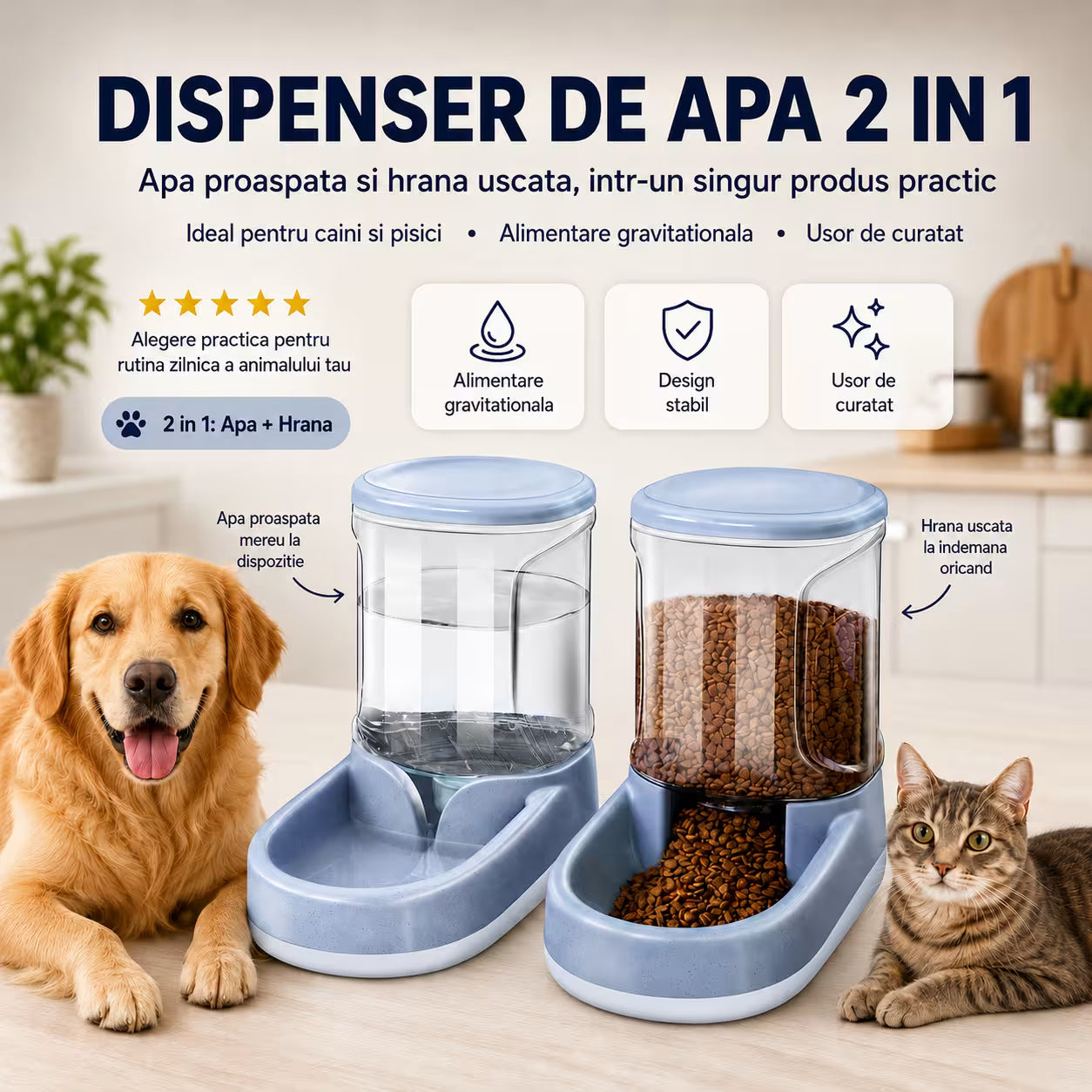 Dispenser de apa 2in1 gri