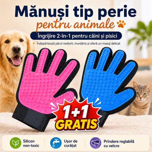 Manusi tip perie pentru animale