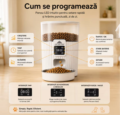 Hrănitor Automat pentru Câini și Pisici