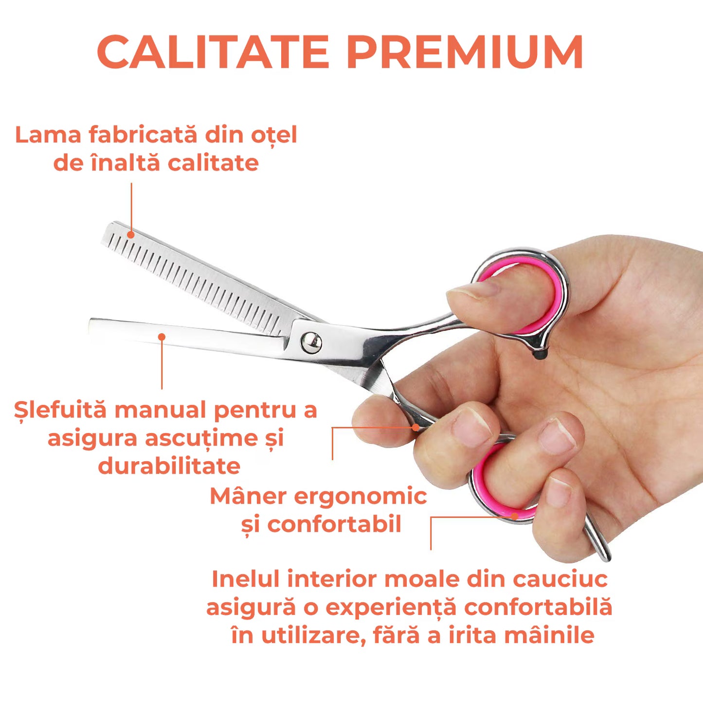 Foarfece profesionale de tuns si filat 9
