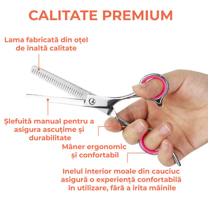 Foarfece profesionale de tuns si filat 9