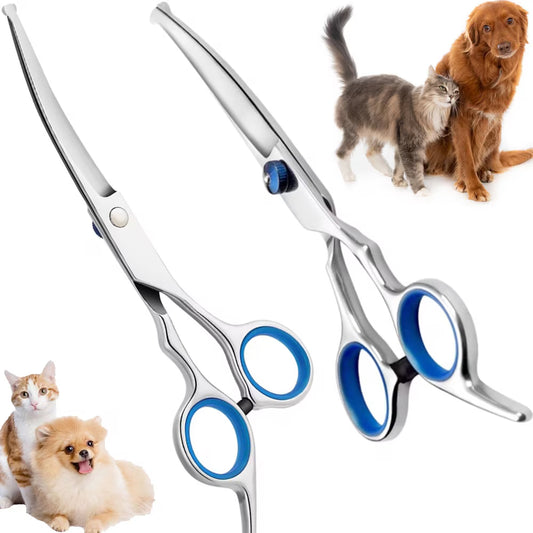 Set 2 foarfece pentru tuns animale 0744343584260