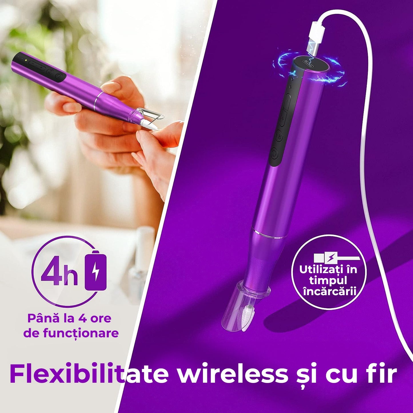 Freza electrica pentru unghii