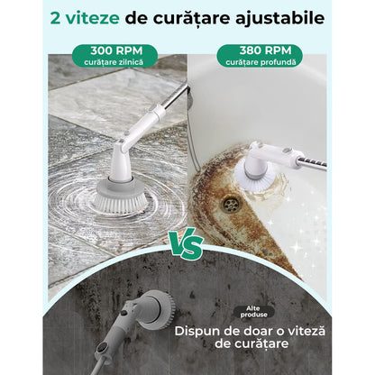 Perie Rotativă cu Maner Extensibil