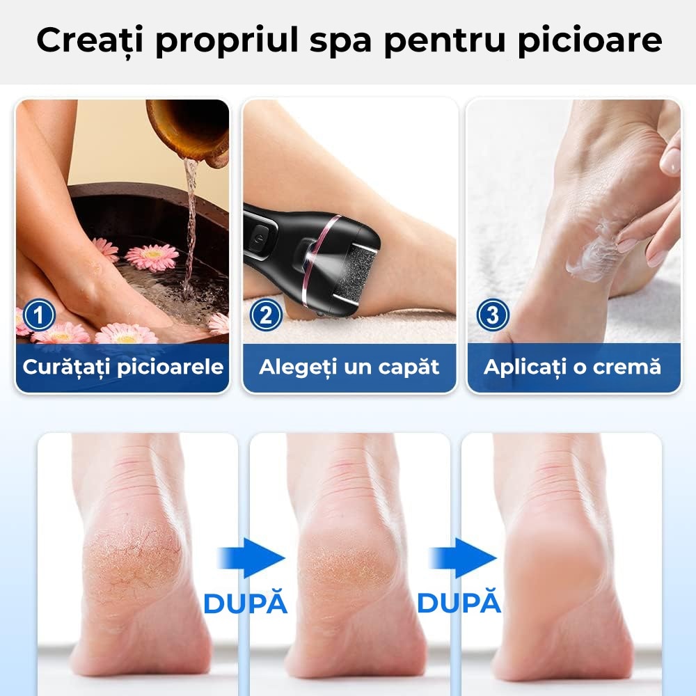 Pila electrica pentru picioare