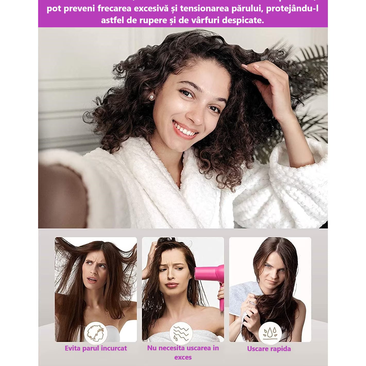 Prosoape de baie set 3 buc
