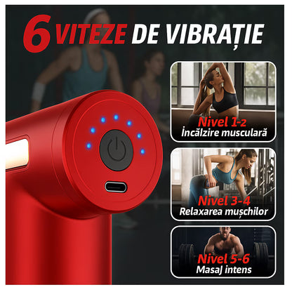 Aparat pentru masaj profesional tip pistol 0744343587124