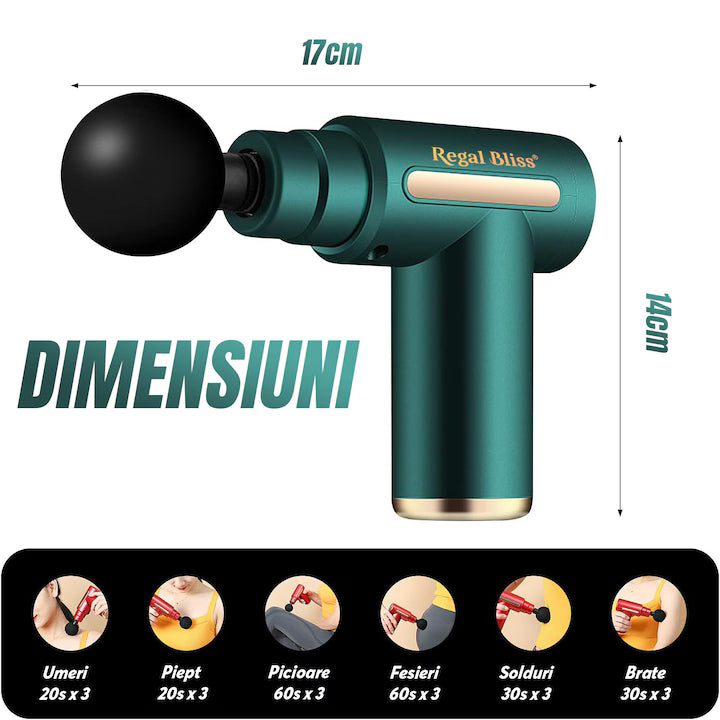 Aparat pentru masaj profesional tip pistol