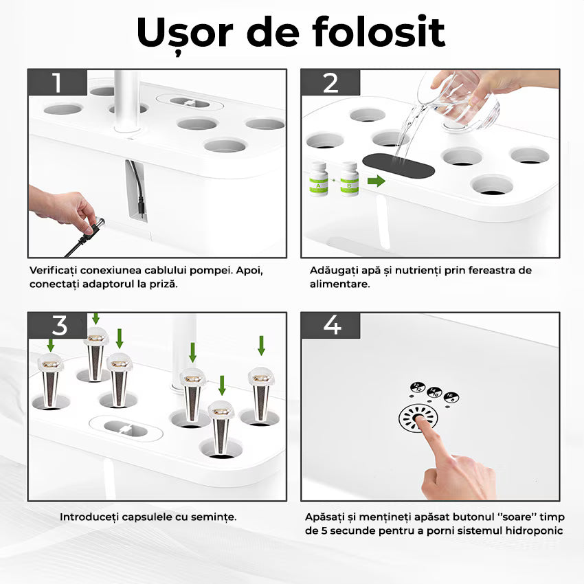 Ghiveci de Plante Hidroponic