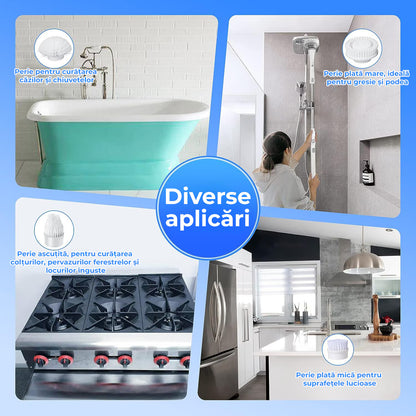 Perie Rotativă cu Maner Extensibil