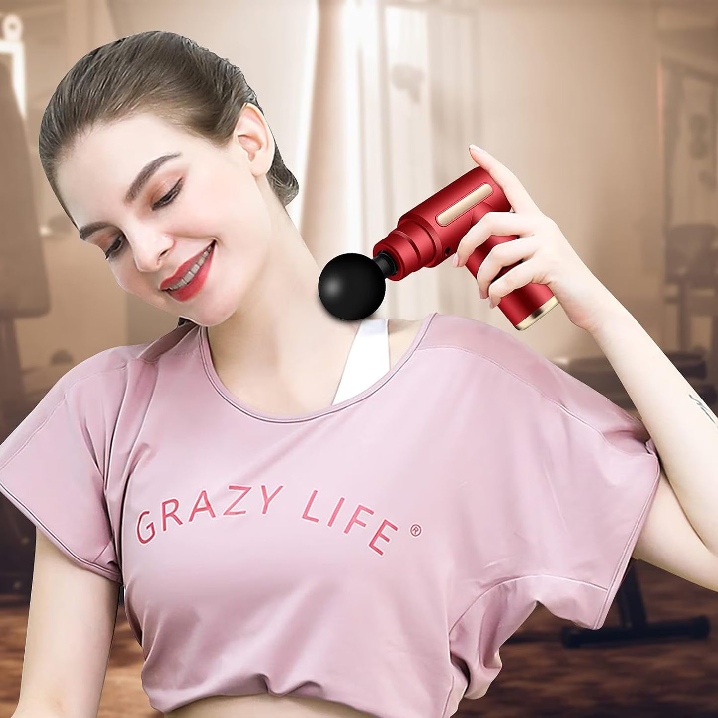 Aparat pentru masaj profesional tip pistol 0744343587124