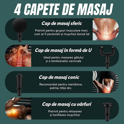 Aparat pentru masaj profesional tip pistol