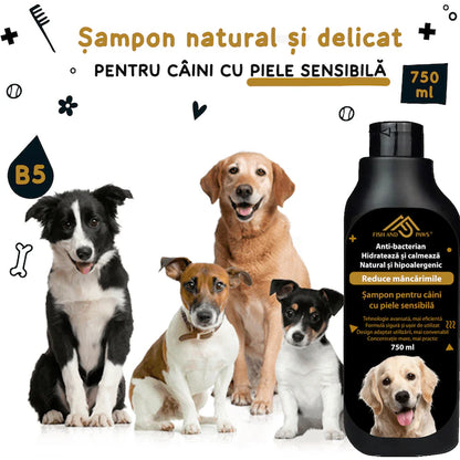 Sampon pentru caini cu piele sensibila anti-bacterian