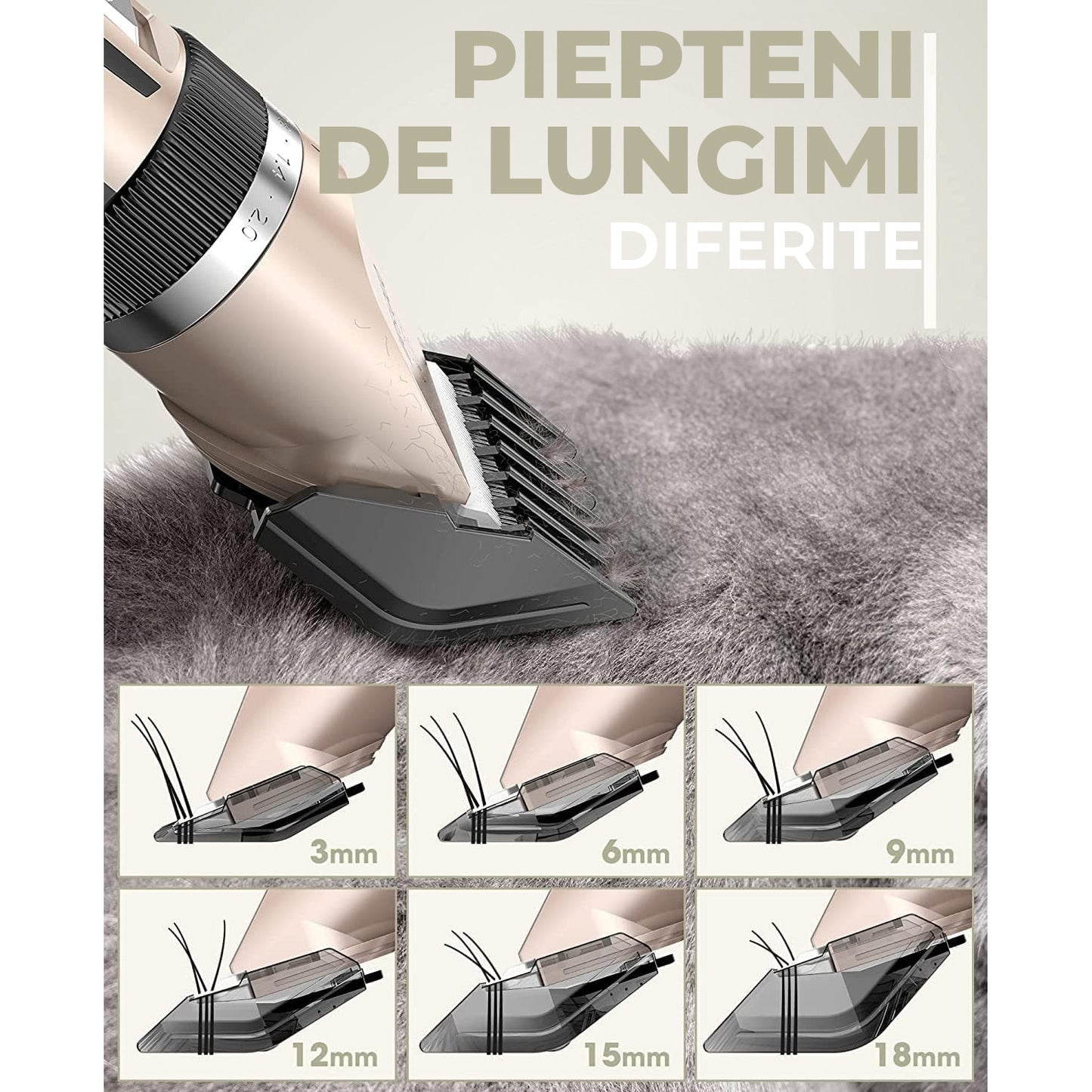 Masina profesionala de tuns animale 0744343584222