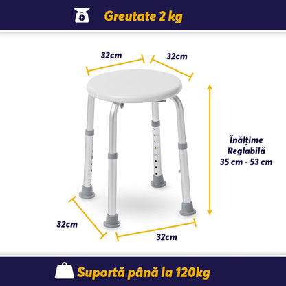 Scaun de baie sau dus portabil si antiderapant (TT)