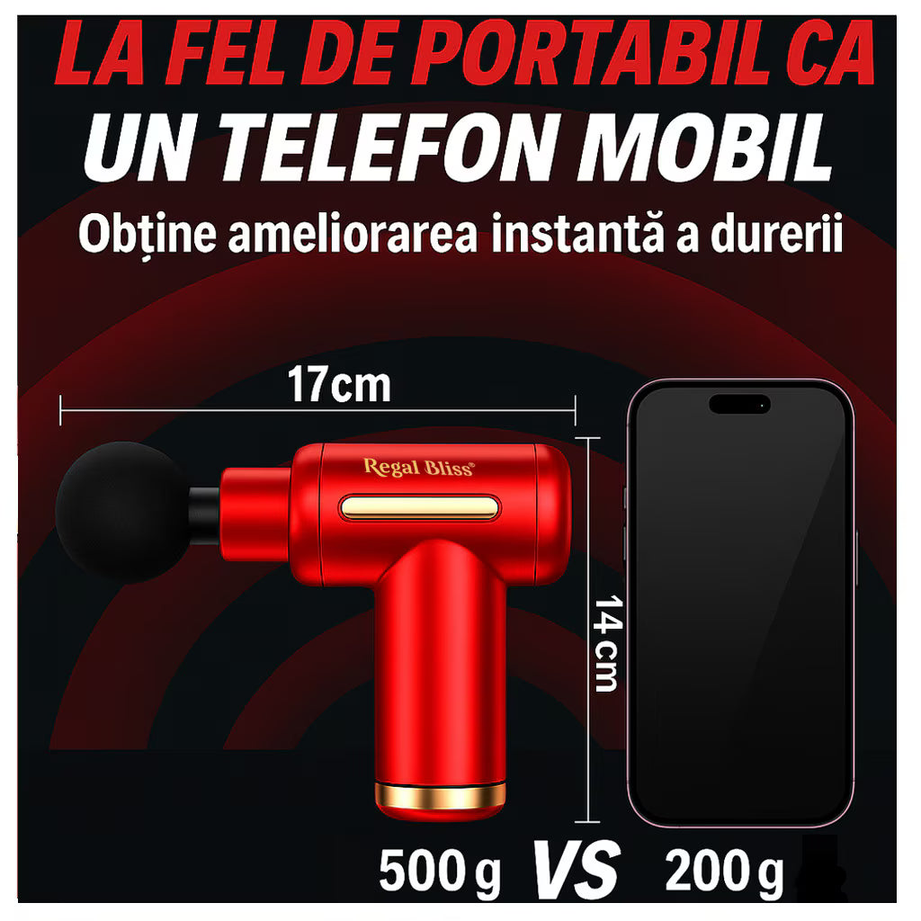 Aparat pentru masaj profesional tip pistol 0744343587124