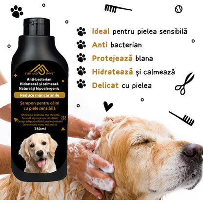 Sampon pentru caini cu piele sensibila anti-bacterian