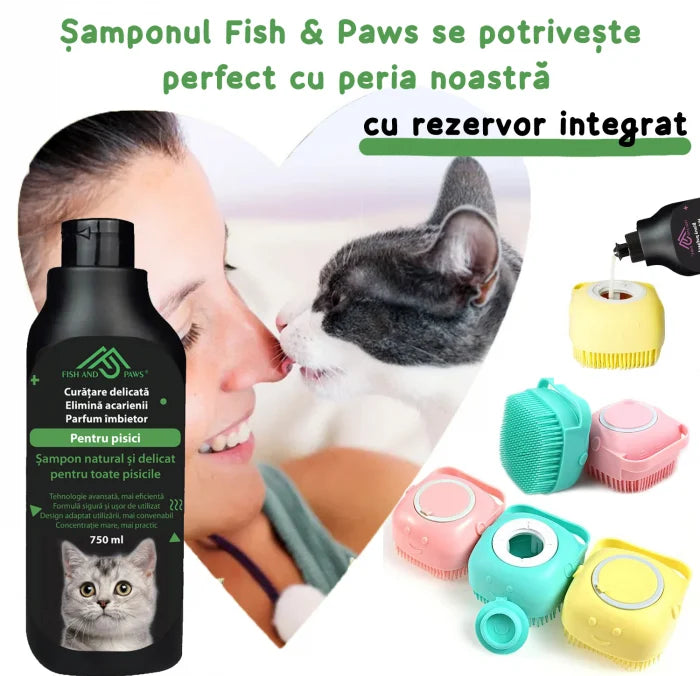 Sampon pentru pisici pentru o blana pufoasa si sanatoasa